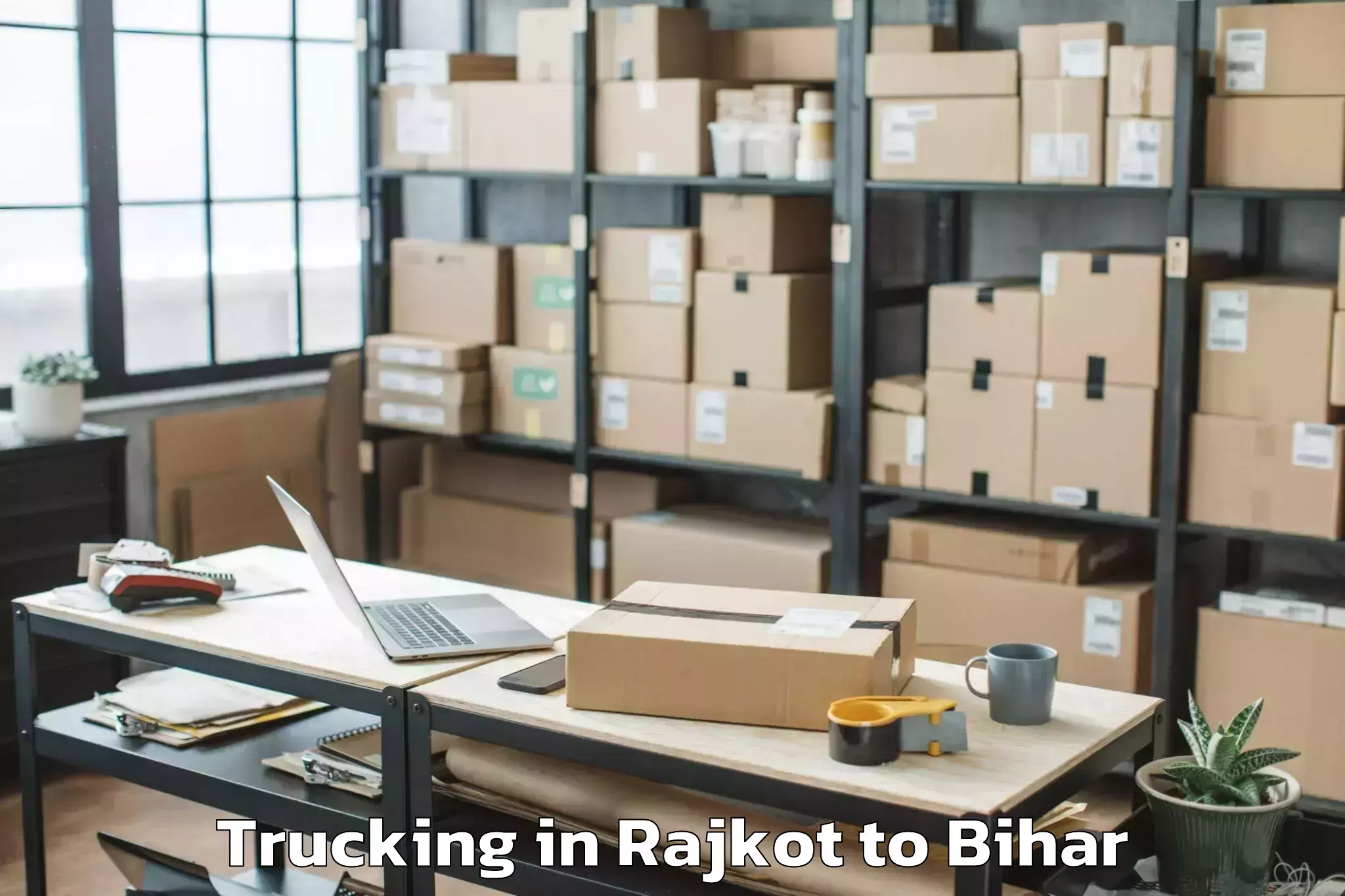 Top Rajkot to Bihar Trucking Available